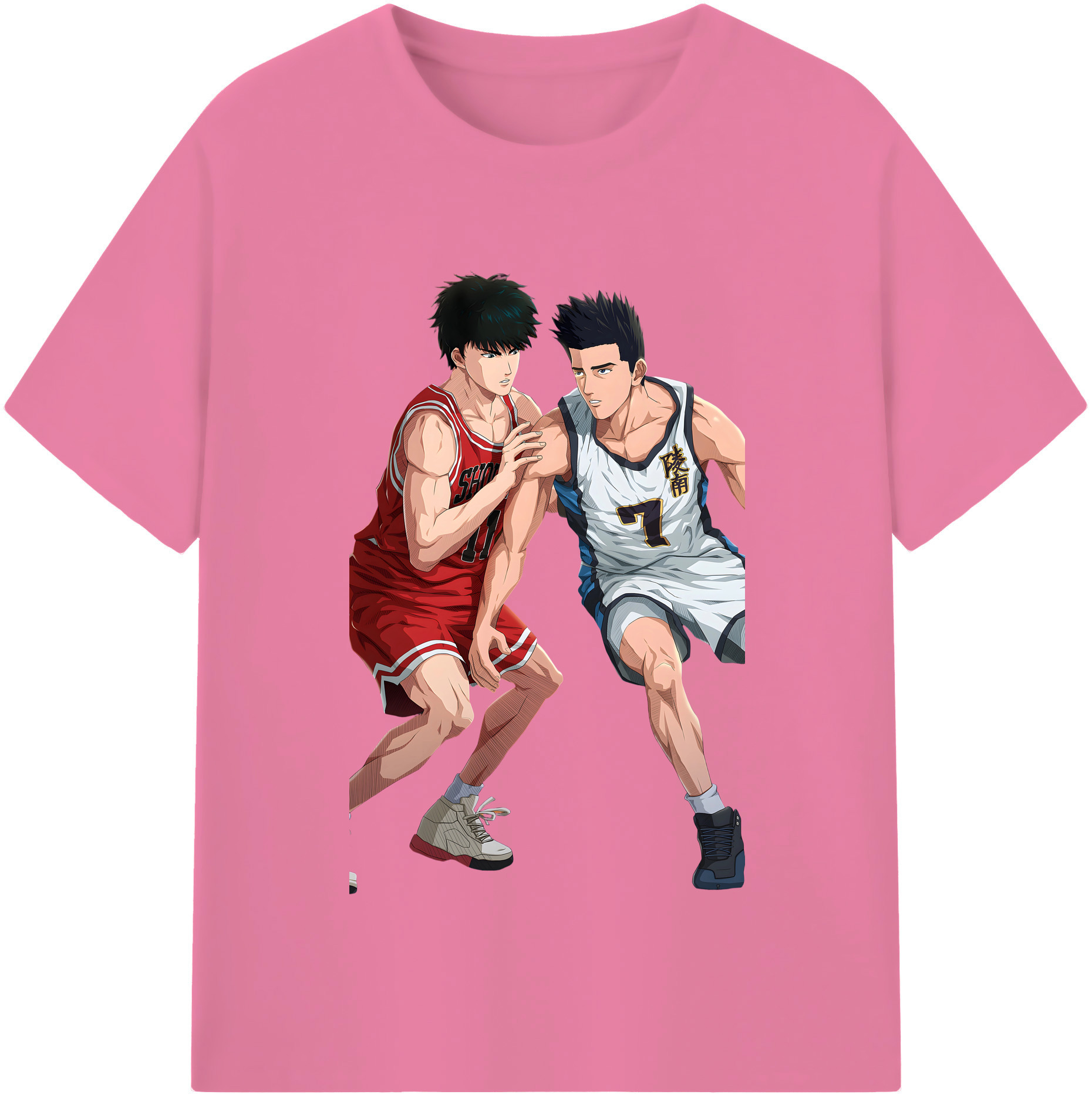 SLAM DUNK／スラムダンク 綿100％半袖Tシャツ（フロントプリント）